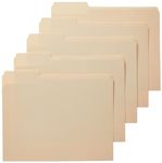 AmazonBasics File Folders with Reinforced Tab - Letter Size (100 Pack) – Manila