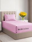 Extra Deep Pocket Twin XL Sheets - 3 Piece Breathable & Cooling Bed Sheets - Hotel Luxury Bed Sheet Set - Soft, Wrinkle Free & Comfy - Easily Fits Extra Deep Mattresses - Deep Pocket Light Pink Sheets
