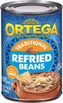 Ortega Refried Beans, Traditional, 16 Ounce (Pack of 12)