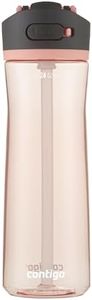 Contigo Ashland 2.0 Water Bottle with Straw and Leak-Proof Locking Lid, BPA-Free Plastic, Dishwasher Safe, Pink Lemonade, 24 oz (709 mL)
