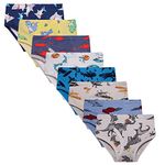 Taxzode Boys Boxer Briefs Shorts Cotton Baby Toddler Underwear for Kids Boy 6/8 Pack, 8 Pcs-assorted X, 2-3T