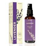 Lavender Room, Linen & Pillow Spray by Aromafume | 100ml/3.38 fl oz | with Pure Lavender Essential Oil | Aromatherapy Spray for Relaxation, Sleep & Stress Relief | Mist for Bedding, Fabrics