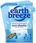 Earth Breeze Laundry Detergent Sheets - 360 Sheets (12 Pack) - 30 Sheets Per Pack - 720 Loads - Concentrated Liquidless Laundry Soap - Fragrance-Free