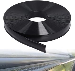 1" 100FT RV Vinyl Trim Insert with Screws - Durable Black Vinyl Molding for RV, Camper, Travel Trailer Exterior Screw Cover, Easy Install, Weather-Resistant Replacement Trim