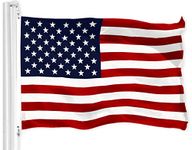 G128 ¨C American Flag | 3x5 feet | Printed 150D ¨C Indoor/Outdoor, Vibrant Colors, Brass Grommets, Quality Polyester, US USA Flag, Much Thicker More Durable Than 100D 75D Polyester