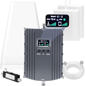 Cell Phone Booster for Home Office, Up to 7000 Sq.Ft, Cell Phone Signal Booster for Band 66/2/4/5/12/17/13/25,Boost 5G 4G LTE 3G Data for All U.S. Carrierst, FCC Approved