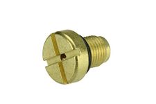 URO Parts 17111712788PRM Coolant Tank Bleeder Screw, Brass vs OEM Plastic