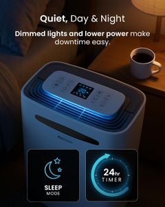 Pro Breeze 25L Smart Dehumidifier – Large Room Moisture Removal