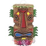 Multicolor Tiki 3D Pinata (45cm x 22cm) 1 Piece - Party Fun Accessory, Ideal for Tropical-Themed Fiesta Decoration