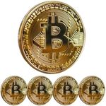 Bitcoin Coin - Commemorative BTC Coins Plus Clear Protective Case, Physical Bitcoin, Cryptocurrency Gifts, Limited Edition Collectible Plus Protective Case