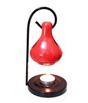 Pure Source India Ceramic Aroma Oil Diffuser Hanging, Red