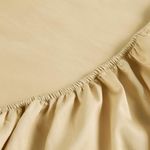 Christy Super King Deep Fitted Sheets | 400TC Luxury Bedding | Gold | 100% Cotton Sateen | Soft Silky Bed Linen