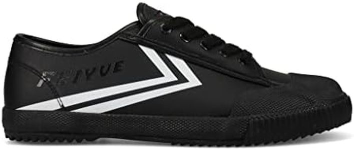 FEIYUE Fe Lo 1920 Vegan Leather Training Shoes, Unisex Low Top Great Sneakers for Martial Arts, Parkour, Lifting, and Great for Every Day Casual Wear Black