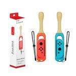 Careflection Drum Sticks For Nintendo Switch Game/Switch Oled Games/Switch Lite Taiko Drum Master Joy Con Controller Motion Sensing Music Gaming-Somatosensory Virtual Game Grips