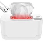 KTZCTPCA Baby Wipe Warmer, Adjustable Wipe Warmer Dispenser, Thermostat Even Heating Baby Wipe Heater, Portable Wipes Warmer with USB Car Charger for Car Home Travel Newborn Nursery (A)