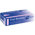 Meditrade BlueGen, Blue Vinyl Examinaiton Gloves, X-Large, N/S, P/F, x100