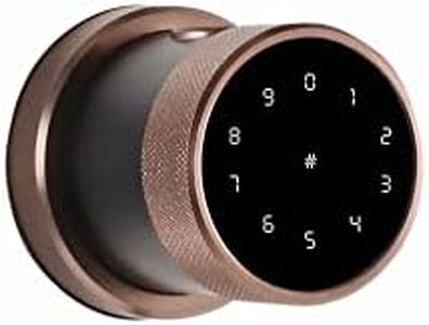 Ozone OZ-FDL-11-Life-Black Smart Lock with Google Assistant & Alexa Enabled (Without Wi-Fi Gateway, Bronze)