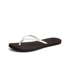 Reef Women's Bliss Nights Flip-Flops Brown/White, Size 7M