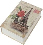 Simulation Book Box,Yosoo Big Size 7 x 4.5 x 2 inches Hidden Secret Diversion Book with Key Lock Money Cash Jewellery Box Bset Christmas Gift for Children (4)