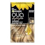 Garnier Olia Natural Hair Highlights for Blondes with 60% Oils and Clay, Ammonia-Free and Vegan, Softer and Silkier Hair - 1 Application