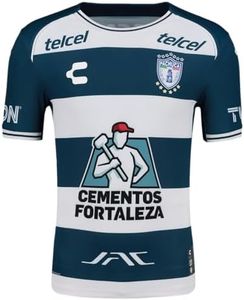 Charly Men's Soccer Liga MX 24/25 Home & Away Jerseys - Atlas, Leon, Santos, Pachuca (US, Alpha, Large, Regular, Regular, Pachuca - Home)