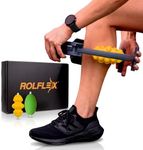 Rolflex The Massage Combo – 3-in-1 Roller for Muscles Deep Tissue with Firm Knobble, Contoured Muscle & Medium Oval Foam – Portable & Easy to Use Arm Massager & Leg Roller