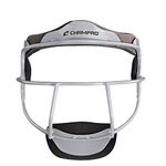 CHAMPRO Womens The Grill Defensive Fielder's Protective Steel Frame Softball Face Mask, Silver, Adult