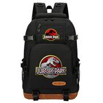 Mayooni Teen Boys Girls School Bookbag Jurassic Dinosaur Graphic Laptop Backpack Large Casual Daypacks for Travel Outdoors, Black, One Size, Daypack Backpacks