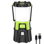 EULOCA Camping Lantern LED, Super Bright 1200lm Dimmable , 4 Light Modes,Power Bank Waterproof Tent Light, Perfect Work Flashlight for Hurricane, Hiking, Home, Emergency and More