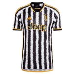 adidas Men's Soccer Juventus 23/24 Home Jersey - Nostalgic Style Meets Modern Sports Technology, Black/White, X-Large