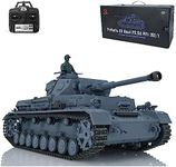 wheelfun Heng Long RC Tank 2.4G 1/16 7.0 Plastic German Panzer Iv F2 RTR Tank Model 3859 Infrared Combat 340° Rotating Turret