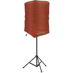 8 Inch PA/DJ Lightweight Powered Speaker Cover Bag in Brown for Stand Mounted Speakers - Over the top fit, Water Resistant (not Waterproof), 50 UV Protection - Check Dimensions before Ordering!