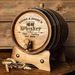 Personalized - Custom Engraved American Premium Oak Aging Barrel - Whiskey Barrel - Age your own Whiskey, Beer, Wine, Bourbon, Tequila, Rum, Hot Sauce & More | Barrel Aged (2 Liters)