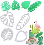 HomeBakers Mart 4 pcs Palm Leaf Fondant Cutters, Tropical Leaves Cookie Cutter for Gumpaste, Sugarpaste Sugarcraft Marzipan Cake Decorating Cupcakes Decoration.