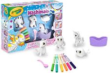 CRAYOLA Washimals Peculiar Pets - Colour and Wash Playset - Unicorn, Owl, Dragon, Yeti - Creative Colouring Crafts Kit, Gift Set with Washable Marker Pens