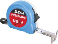 FREEMANS NEXA 7.5m:25mm Steel Inchi Measuring Tape - 7.5m With Unbreakable ABS case || Click Action Front Lock || Double-sided Printing and Belt Clip