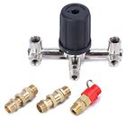 ORAZIO Air Compressor Pressure Switch Double Outlet Tube Air Compressor Switch Pressure Regulator Valve Fit Part with Bracket SP24118001