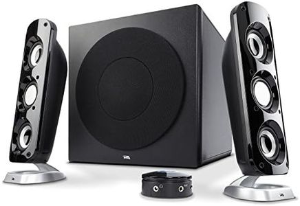 Cyber Acoustics CA-3908 2.1 Multimedia Speaker System with Subwoofer, 92 Watts Peak Power, Deep Bass, Perfect for Music, Movies, and Games on Desktops, Laptops, Consoles