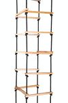 Mihad Square Ladder for Kids | Rope Ladder for Kids for Physical Activity | Tunnel Ladder Kids for Outdoor | Durable Hanging 4-Side Ladder for Kids Made of Natural Wood and Soft Resham Rope.