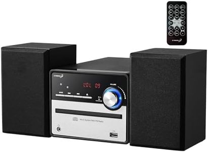 Cyberlux Impianto musicale retrò HiFi|Impianto stereo|Impianto compatto|USB|Line Out|CD/MP3|Radio FM,30 slot di memoria|Display LED|lettore cassette|Mini impianto HiFi|impianto stereo con