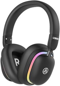 LOBKIN Auriculares Niños con Bolsa, Auriculares Bluetooth Niña, Inalámbricos y con Cable, Auriculares Niños Plegables Ajustable para Escuela, Viajes (Negro)