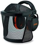 Stihl Unisex - Adult Face Shield Ear Protection Short Nylon Mesh Black