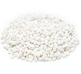 WUWEOT 12-lb White Decorative Bean Pebbles, 0.2" Natural Gravel Rocks for Plants, Succulents, Vases, Aquariums and Terrariums