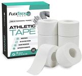 Athletic Tape – 8 Adhesive Rolls-1.5" X10 Yards per roll -No-Sticky Residue – White Medical Tape - Sport Tape -Skin Friendly Athletic Tape