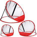 Jucoan 3 Pack Golf Chipping Net, 3 Sizes Pop Up Golf Target Practice Net for Indoor and Outdoor Use, Great Gifts for Men, Husband, Golfers