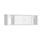 Prepac Designer Floating Hutch, White