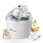 KECOOLKE Ice Cream Maker, Electric Ice Cream Machine Soft Serve Homemade 1.5 Quart Frozen Yogurt, Sorbet,gelato