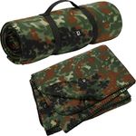 Brandit Fleece Blanket Army Outdoor Winter Blanket Fleece German Army Camping Blanket Colour: Camouflage