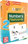 SPARTAN KIDS® Numbers Flash Cards for Kids | 27 Early Learning Flash Cards Easy & Fun Way of Learning 1 Year to 6 Years Babies