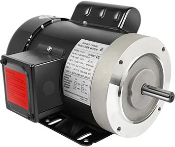 1 HP Electric Motor General Purpose Single Phase Motor 3450 RPM 115/230V 11.2/5.6A 56C Frame TEFC CW/CCW